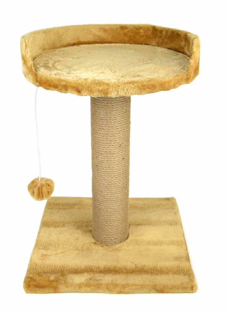 LEO PET RASCADOR GATO MIAMI MARRÓN CLARO 40X40X50 CM