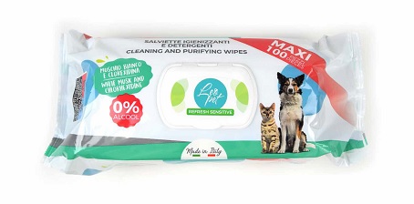 LEO PET TOALLITAS LIMPIADORAS Y PURIFICADORAS DE CLORHEXIDINA 100 UND. (Envase grande)