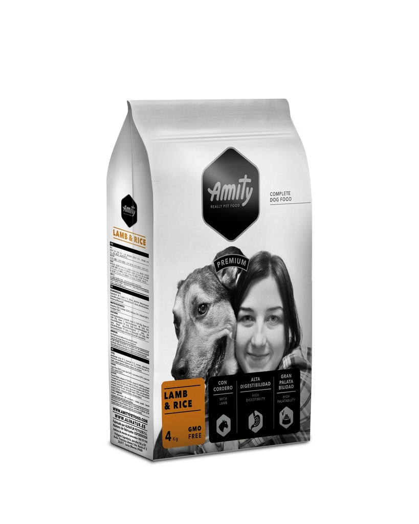 AMITY DOG PREMIUM ADULT LAMB&RICE 4KG - PVP 11,40€
