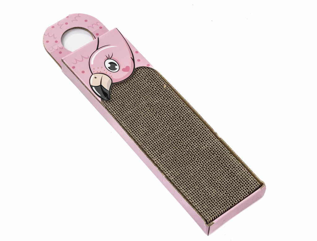 LEO PET RASCADOR DE PAPEL FLAMENCO 45X13 CM