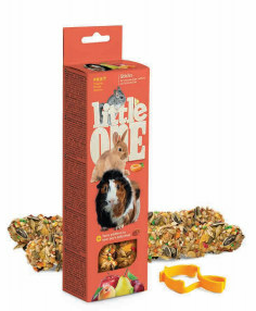  LITTLE ONE STICKS FRUTAS C.INDIAS CONEJO CHINCHILLA 8X120GR