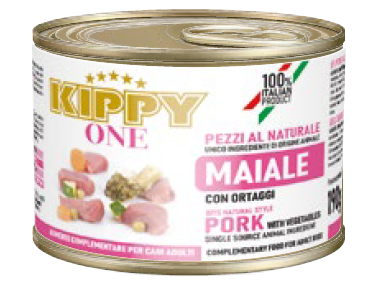 KIPPY ONE ESTOFADO CERDO CON VERDURAS 190GR (24 UND.) 