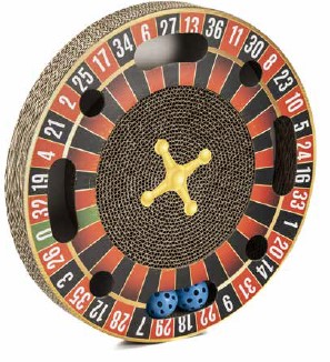 LEO PET RASCADOR GATO RULETA CARTÓN 40X40X5 CM 