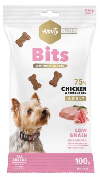 AMITY BITS CHICKEN & SERRANO HAM 100GR 
