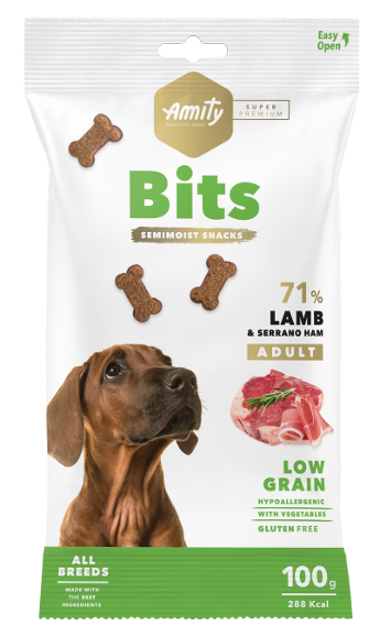 AMITY BITS CORDERO & JAMÓN 100GR   