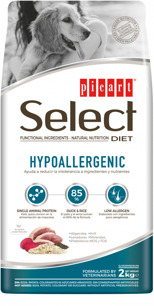 PICART SELECT DIET HYPOALLERGENIC 10KG