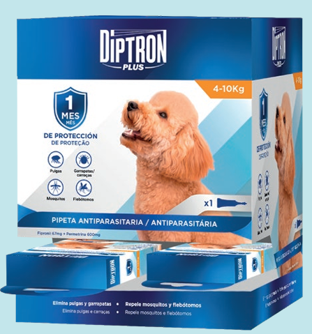 DIPTRON PLUS PERRO 4-10KG (12UD)