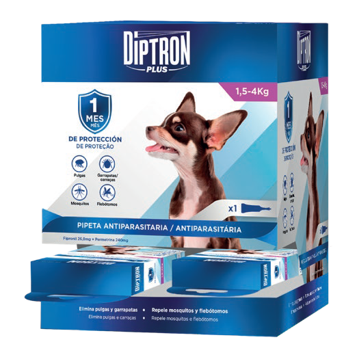 DIPTRON PLUS PERRO 1'5-4KG (12UD) 