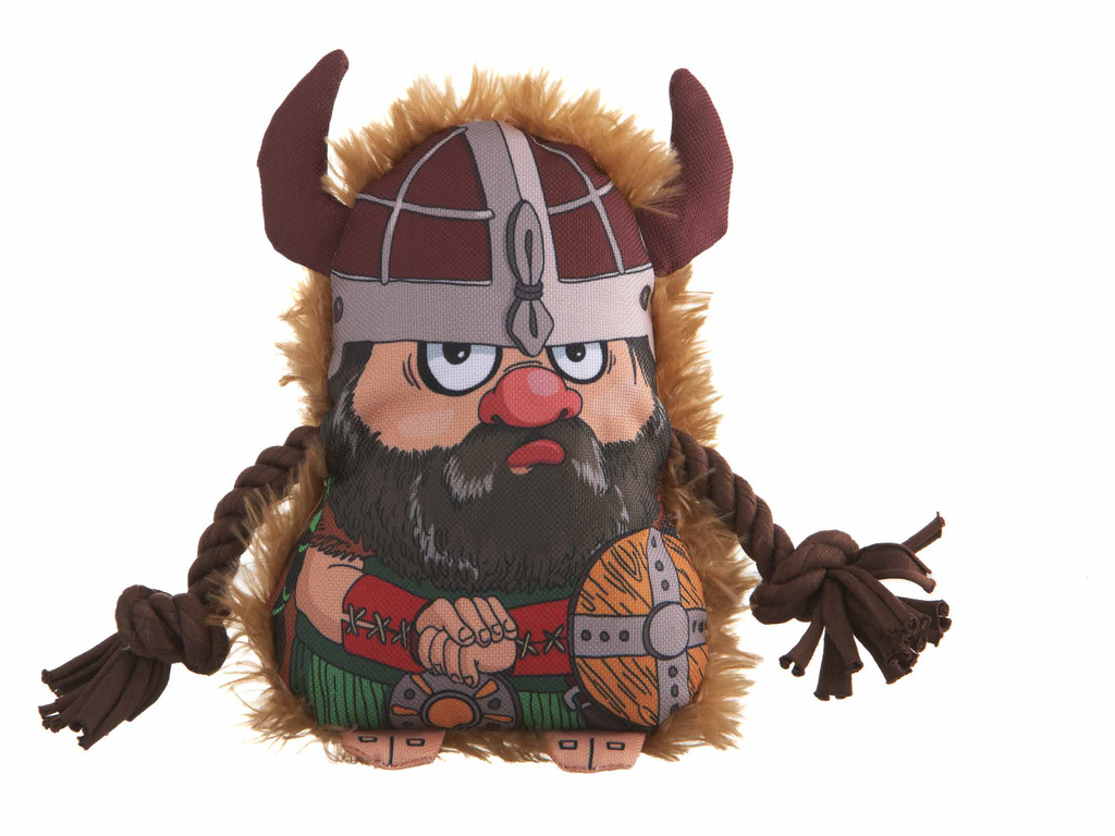 LEO PET JUGUETE BJORN VIKINGO ELÁSTICO TEJIDO Y FELPA 