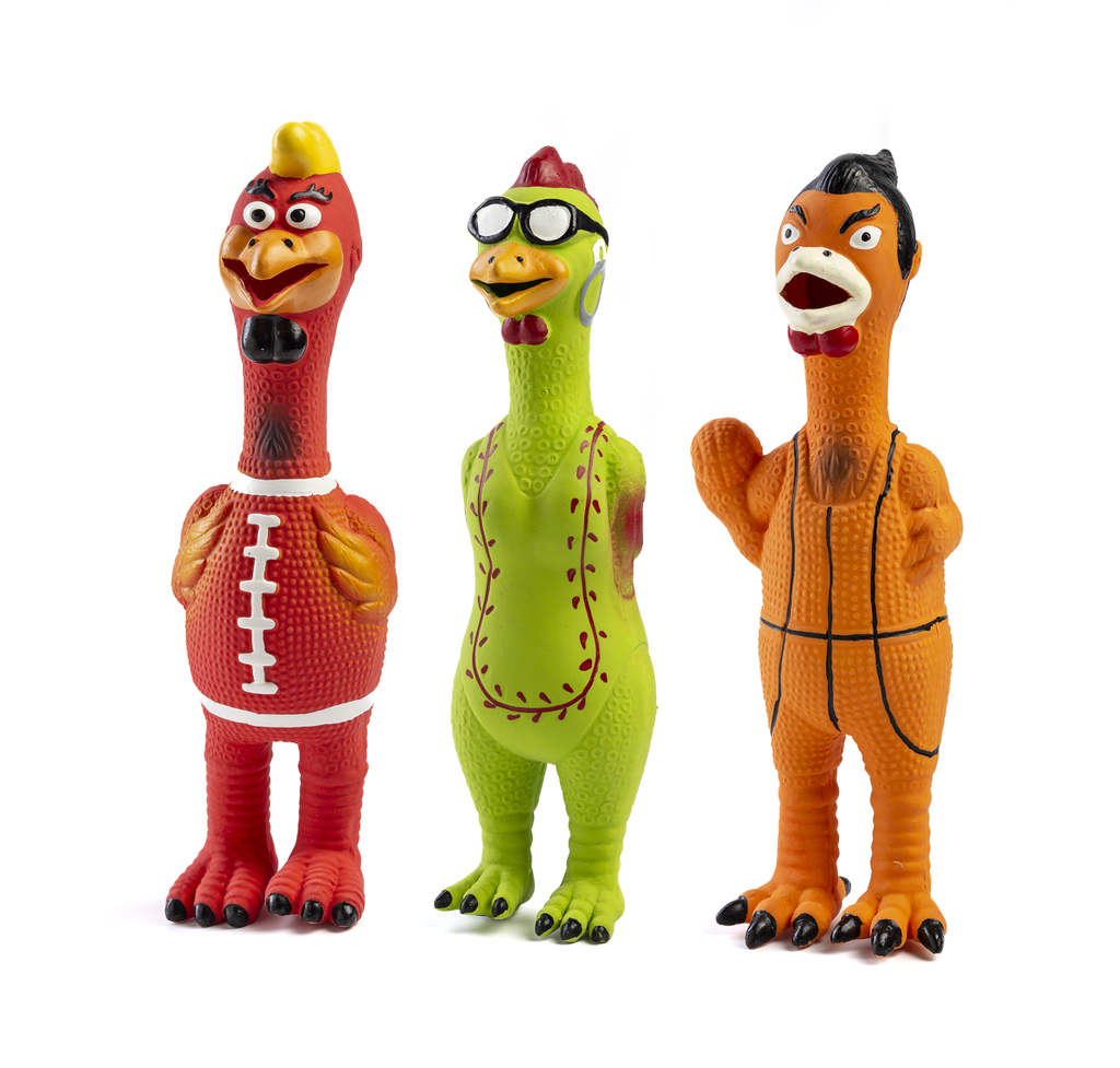 LEO PET JUGUETE GALLO DEPORTES DE LÁTEX 21CM 