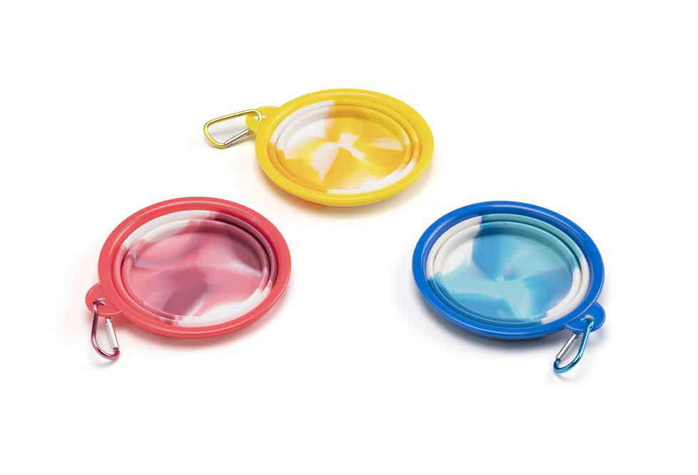 LEO PET BOL DE VIAJE DE SILICONA 450 ML COLORES SURTIDOS 