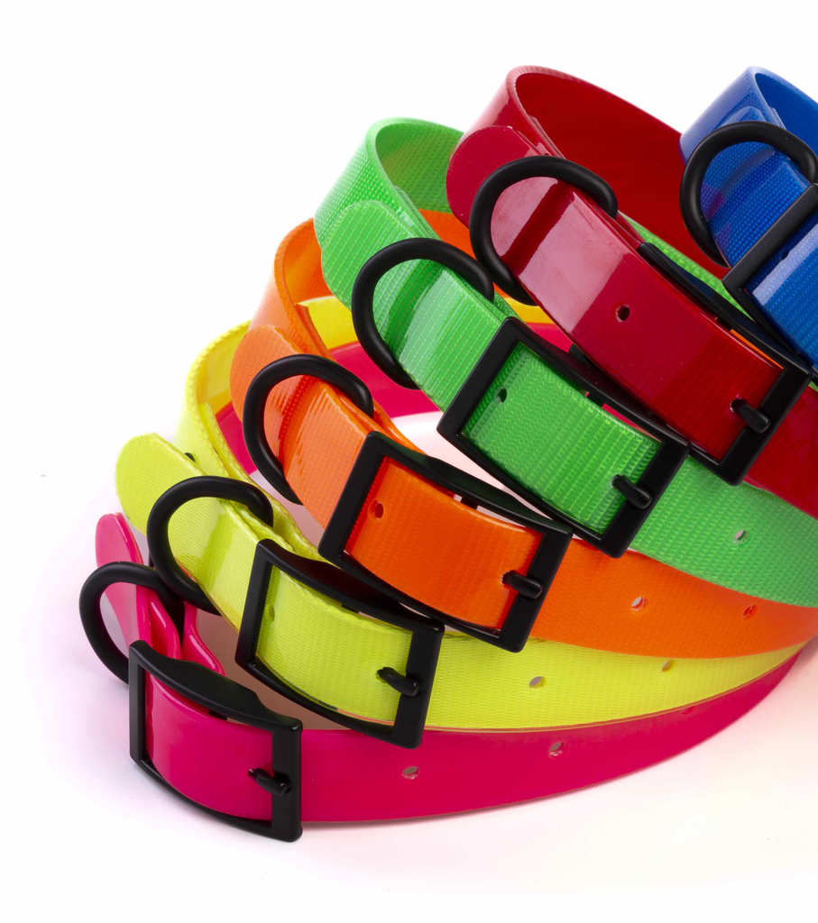 LEO PET COLLAR REFLECTANTE DE BIOTHANE PARA PERRO FUCSIA NEON 2,5x60CM 