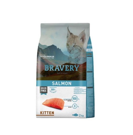 [04GA002000.0034.0192] BRAVERY CAT KITTEN SALMÓN 2 KG