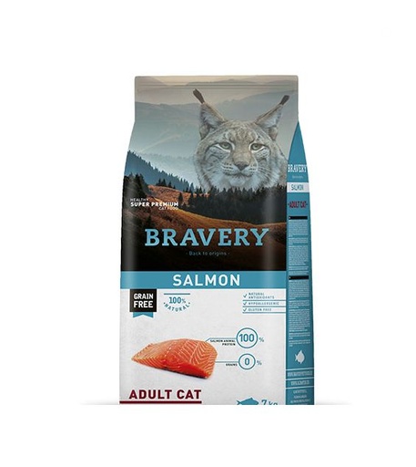 [04GA007000.0003.0060] BRAVERY CAT ADULT SALMÓN 7KG