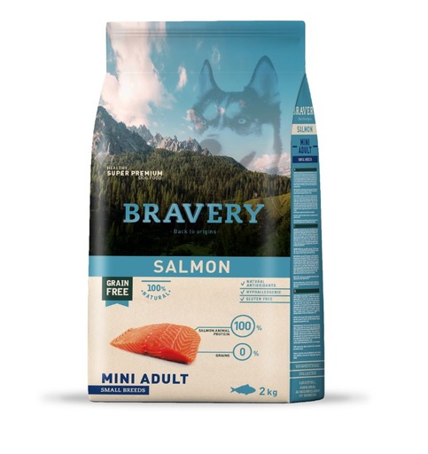 [04PE002000.0009.0192] BRAVERY DOG MINI ADULT SALMÓN 2KG