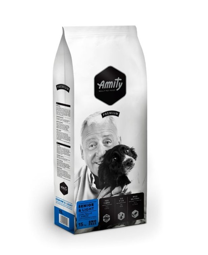 [04PE015000.0016.0027] AMITY DOG PREMIUM SENIOR & LIGHT 15KG