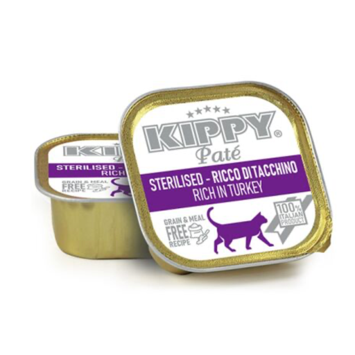 [1956] KIPPY CAT STERILIZED TARRINA PATÉ PAVO 90GR (32 UND.)