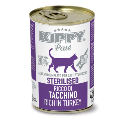 [1962] KIPPY CAT STERILIZED PATÉ PAVO 400GR (24 UND.)