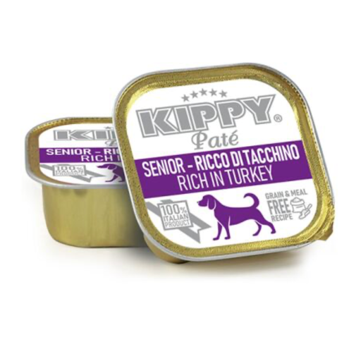 [1972] KIPPY DOG SENIOR TARRINA PATÉ PAVO 150GR (22 UND.)