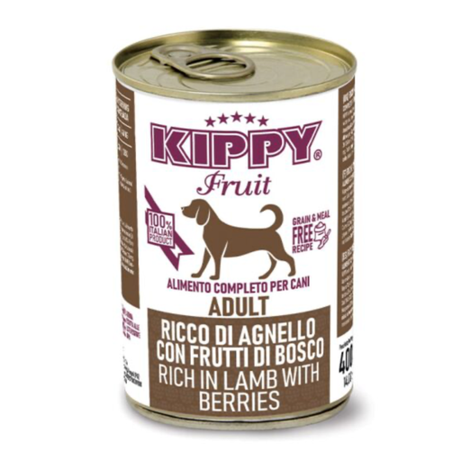 [1974] KIPPY DOG ADULT PATÉ CORDERO CON FRUTAS DEL BOSQUE  400GR (24 UND.)