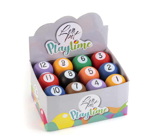 [269139] LEO PET BOLA DE BILLAR NÚMEROS MIXTOS 24 PZ