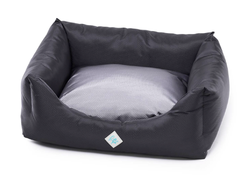 [3147004] LEO PET CAMA RODI CON COJÍN DESMONTABLE PANAL NEGRO/GRIS 70X85 CM