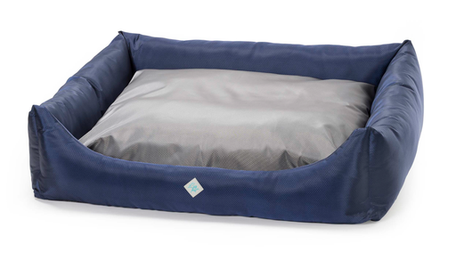[3167006] LEO PET CAMA RODI XXL CON CREMALLERA OXFORD AZUL/GRIS 100X120 CM