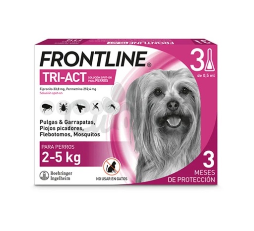 [651290000] FRONTLINE TRI-ACT 3 PIPETAS (2-5KG)