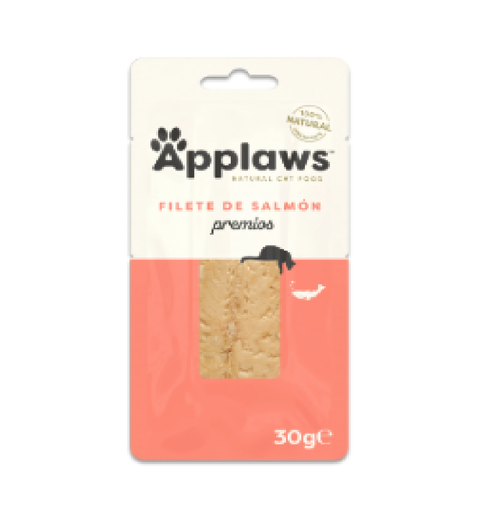 [APP9509MLA] APPLAWS CAT SNACK LOMO SALMÓN 30GR (12 UND.)
