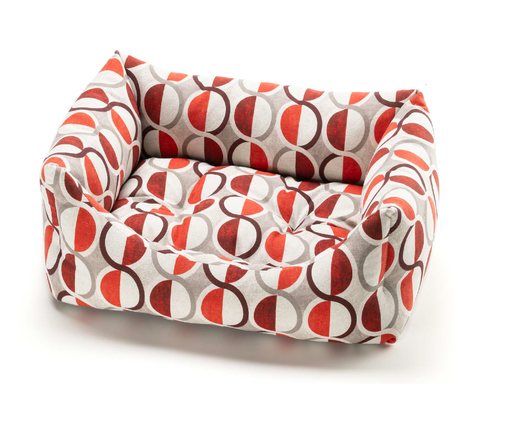 [CB3118043] LEO PET CAMA RODI CÍRCULOS ROJOS 40X50 CM