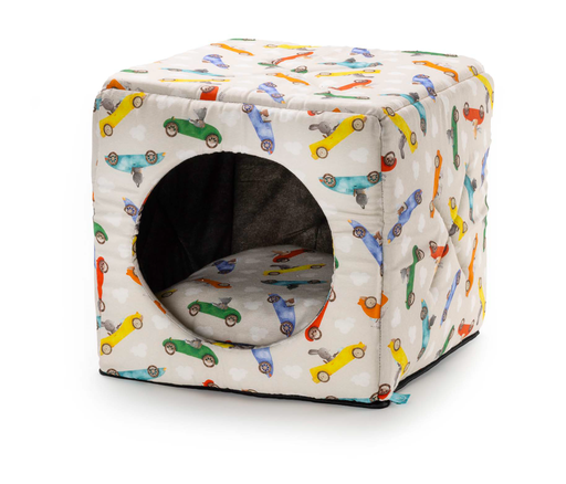 [CB4609041] LEO PET CAMA "CUBO" FUNNY CARS 40X40X40H CM