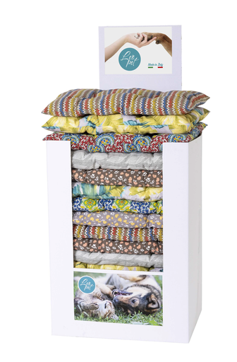 [CB6085AS] LEO PET EXPOSITOR COLCHON BOMBER SURTIDO 60x85 CM (18 UNIDADES POR EXPOSITOR)