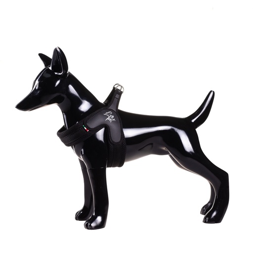 [CGM7001] LEO PET ARNES DE PVC-NYLON-MALLA NEGRO T-1 20-30CM