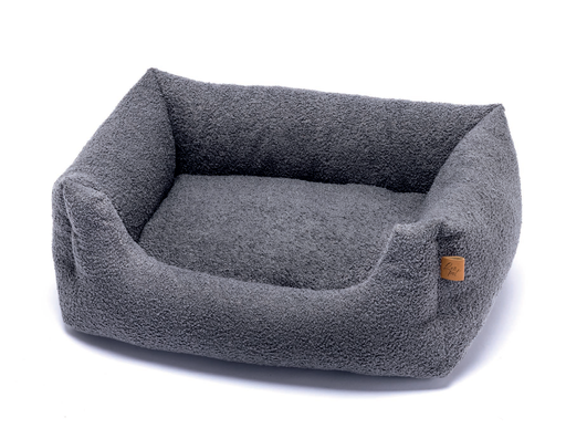 [CP3120046] LEO PET CAMA RODI GRIS PELOUCHE CON CREMALLERA 45X60 CM