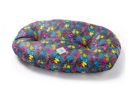 [CT1150018] LEO PET COJÍN OVALADO NETTUNO OXFORD STREET ART RESISTENTE AL AGUA 70X50 CM