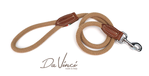 [DV13.2CR] LEO PET COTTON ROPE LEAD COLOUR CREAM 1,2x120 CM