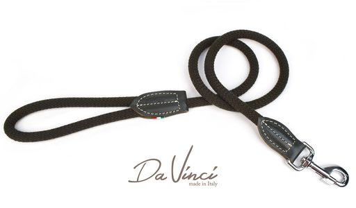 [DV13.2GR] LEO PET COTTON ROPE LEAD COLOUR GREEN 1,2x 120 CM