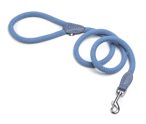[DV13.2LB] LEO PET COTTON ROPE LEAD COLOUR LIGHT BLUE 1,2x120 CM