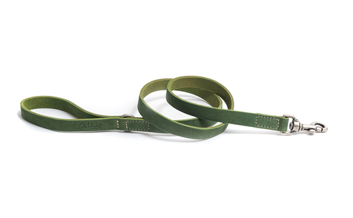 [DV30.4GR] LEO PET FATTED LEATHER LEAD 120x2 CM GREEN