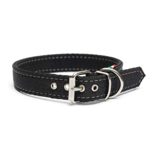 [DVF03945N] LEO PET COLLAR DE TELA IMPERMEABLE OXFORD COLOR NEGRO 45x2 CM
