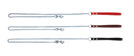 [FD4000050] FREEDOG CADENA CROMADA PIEL 2MMX100CM COLOR VARIADO