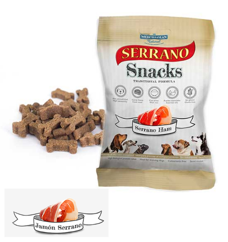 [H68172-2] SERRANO SNACK PERRO DE JAMÓN (25UND.) 85GR