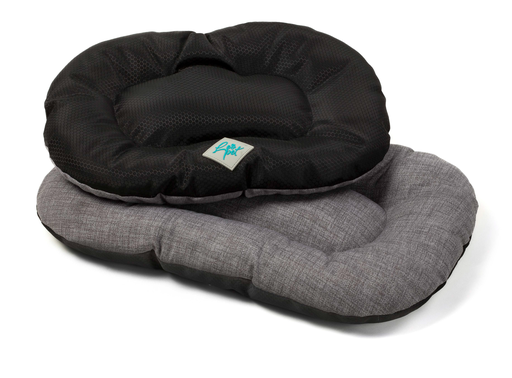 [P1190401] LEO PET JUEGO DE COJINES FLOCONNE 7 PIEZAS NEGRO/GRIS