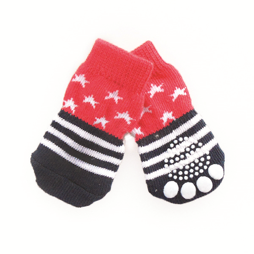 [PS008S] LEO PET CALCETINES PERRO STAR&STRIPS TALLA S PACK 2