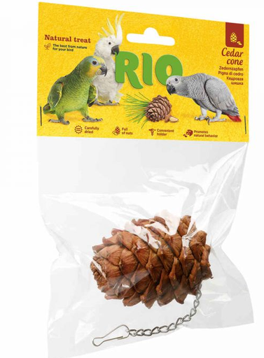 [RI22060] RIO PIÑA DE CEDRO NATURAL PARA PÁJAROS (8UND. DE 55GR)