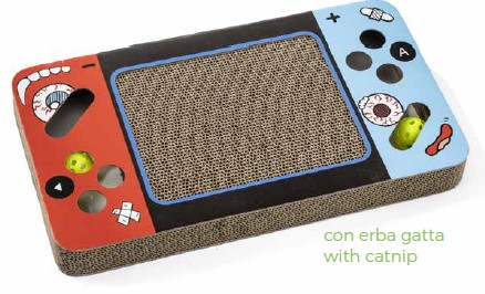 [TG527894] LEO PET RASCADOR GATO VIDEOGAME CARTÓN 50X25X5 CM