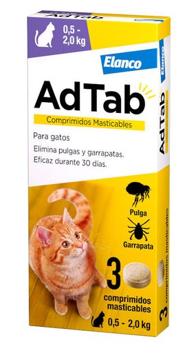 [590119] ADTAB GATO 12MG 0,5-2KG MASTICABLE 3CPD