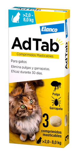[590116] ADTAB GATO 48MG 2-8KG MASTICABLE 3CPD