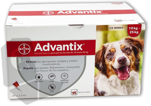 [661060000] ADVANTIX 24 X 0,25ML (De 10KG A 25KG)