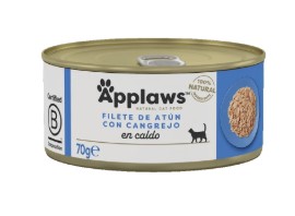 [APP1026REA] APPLAWS CAT LATA ATÚN-CANGREJO 24X70GR (24 UND.)